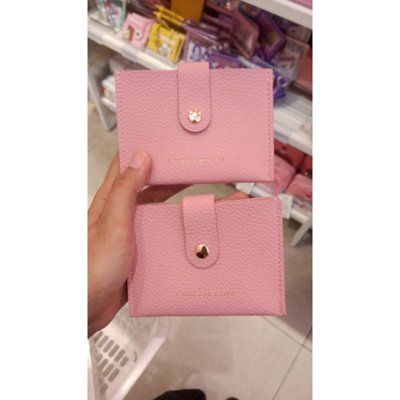 Dompet kartu Wanita Pink miniso