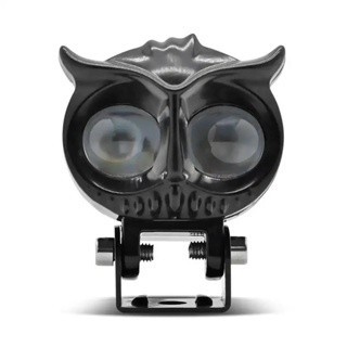Lampu Tembak Lampu Sorot LED Owl 2 Mata Motor Mobil Mode Jauh Dekat Cahaya Kuning Putih