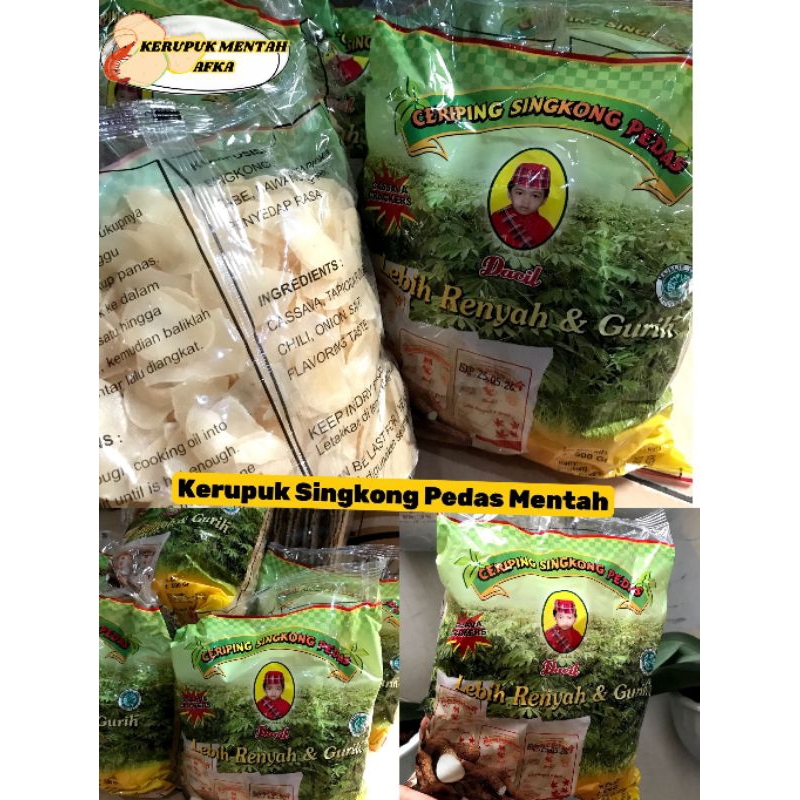

[500 gr] Kerupuk Ceriping Singkong Pedas Dacil