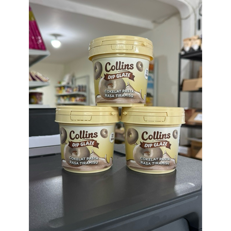 

Collins dip glaze saus manis rasa tiramisu 300gr