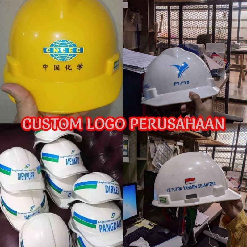 

Sticker Cutting Logo perusahaan.Nama PT.Nama Cv/untuk helm proyek atau safety