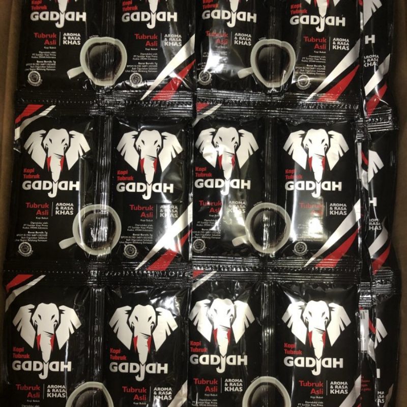 

Kopi Gadjah Tubruk Asli Renceng Isi 10
