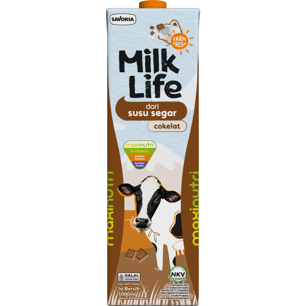 

MilkLife UHT Chocolate Milk 1000 mL 1000mL Milk Life Cokelat Coklat