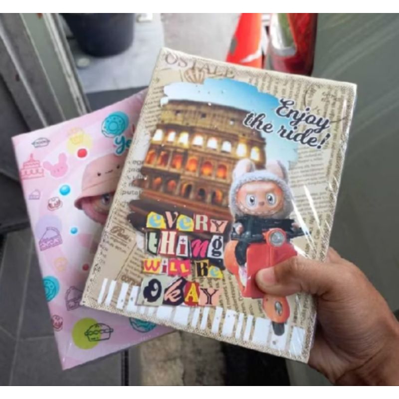 ( 1 PCS BUKU) KIKY Buku Tulis Sekolah Warna 38 Lembar  / Kiky Motif Lucu