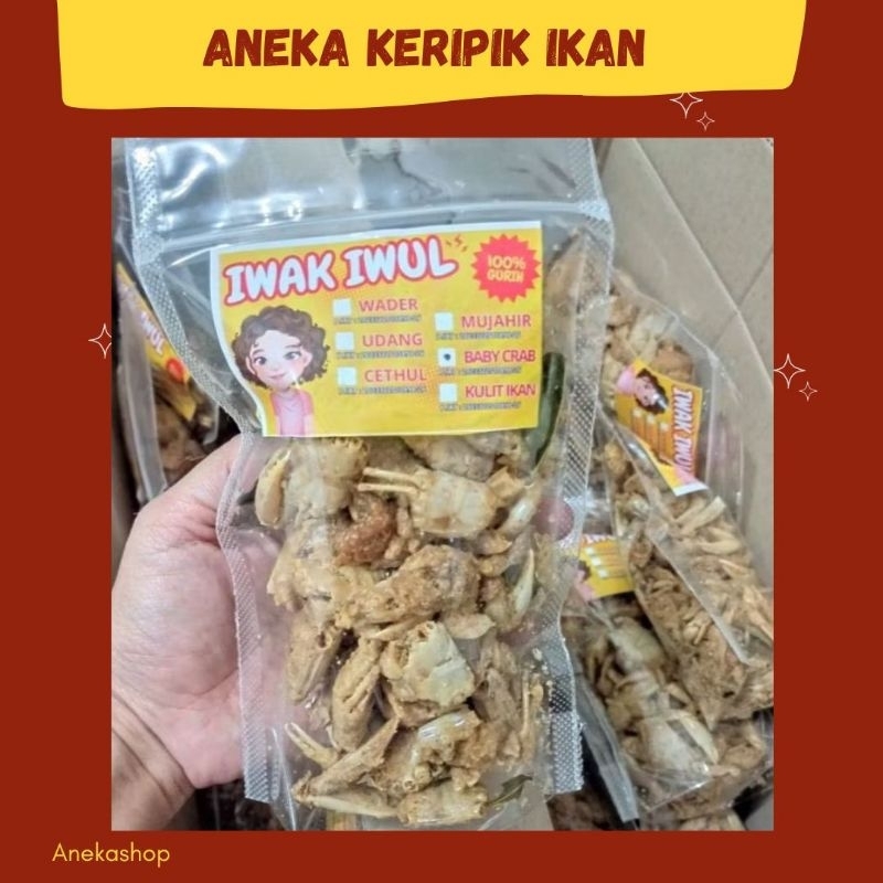 

Ikan crispy wader/baby crab/udang/cethul 100 gram