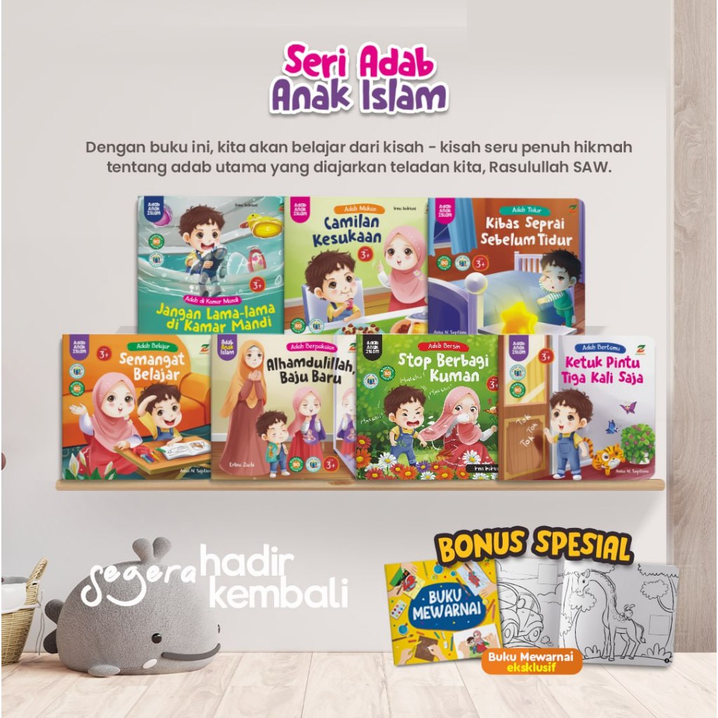 ZYD ADAB ANAK ISLAM (ECER) - Buku Anak Islami Muslim Adab