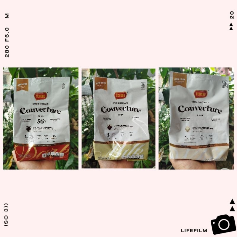 

SCHOKO Couverture Cube (Coklat Kovertur Bentuk Dadu Variasi Rasa) Kemasan 1kg