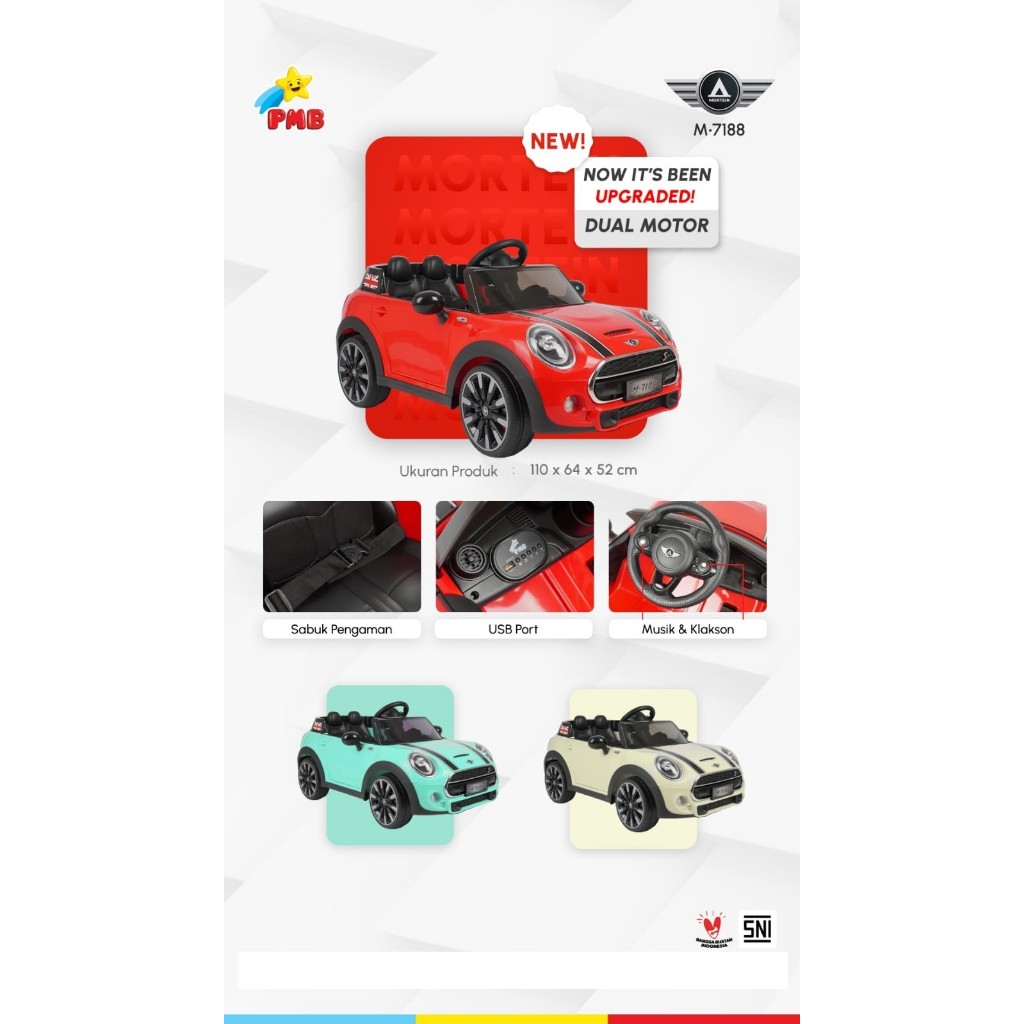 PMB 7188 mobil aki Mortein Mini Cooper M7188 VIBE