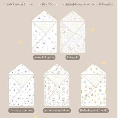 Cottonseeds Hoodie Blanket cotton seeds hoodie blanket / selimut bayi / hoodie blanket baby / selimu