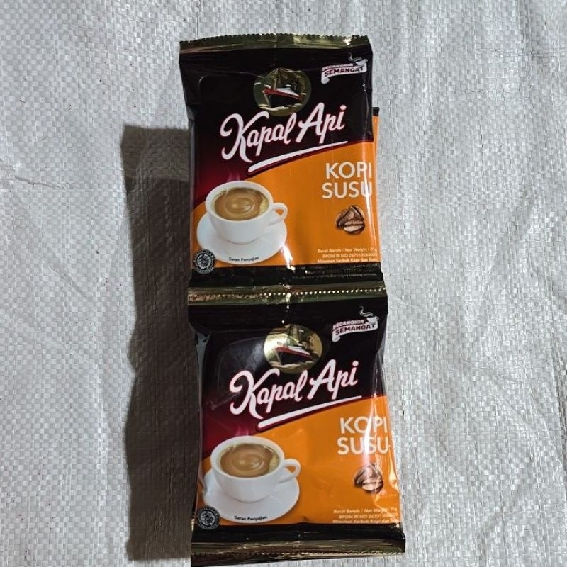 

Kopi susu kapal api renceng isi 10