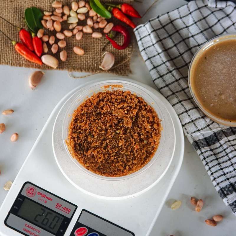 

sambel bumbu pecel kacang murni enak khas jawa