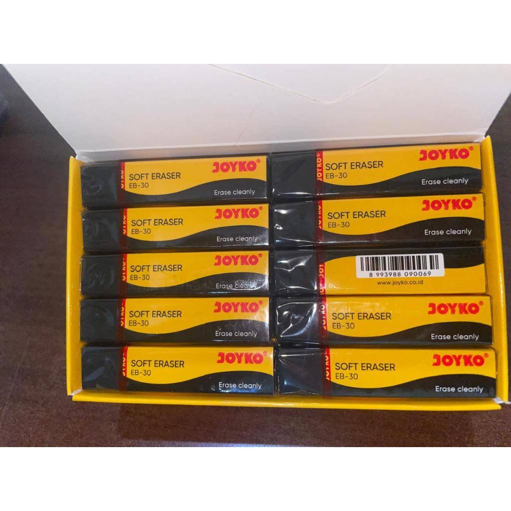 

Penghapus Pensil Joyko Soft Eraser Hitam Panjang EB-30