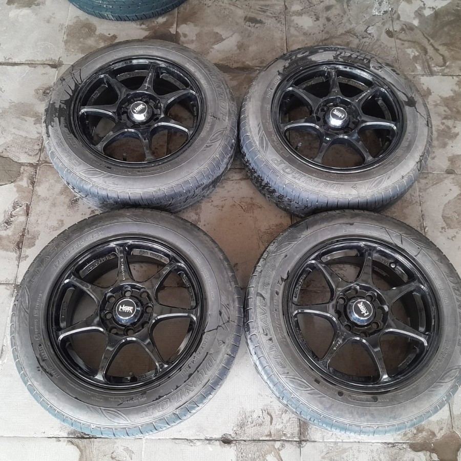 Velg Mobil Seken Racing Hsr Sebunsuta Ring 14 Lebar 6 Et36 Pcd 8x100/114,3 Plus Ban 175/65 R14