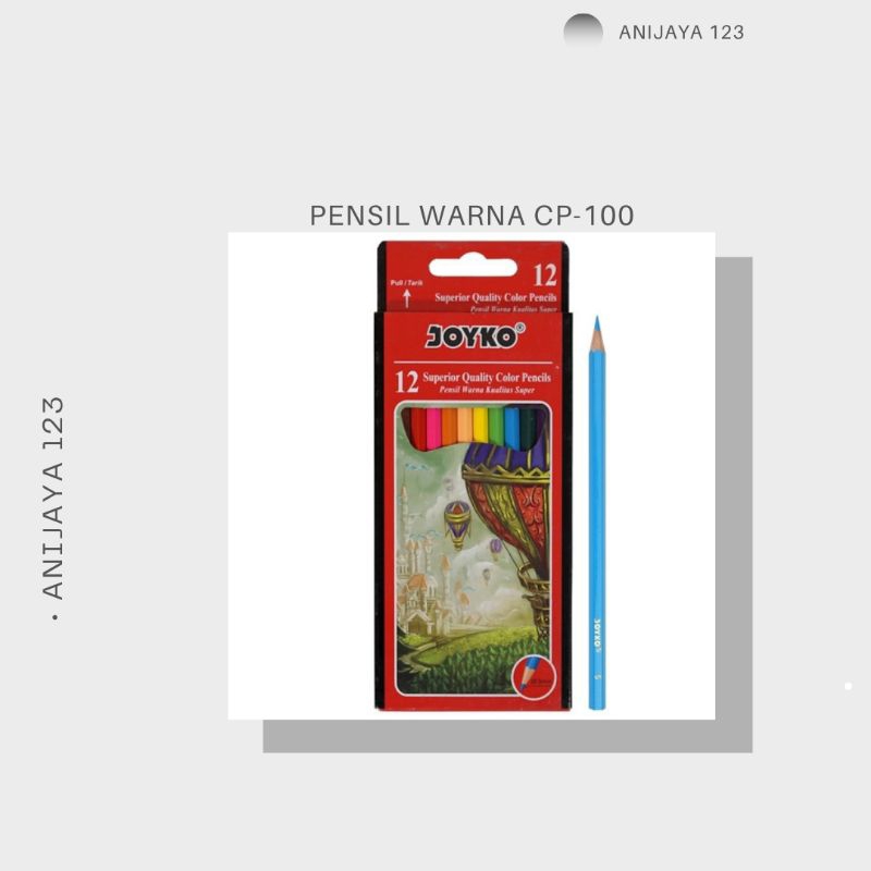 

PENSIL WARNA/COLOR PENCIL MEREK JOYKO 1 SET ISI 12 WARNA CP-100