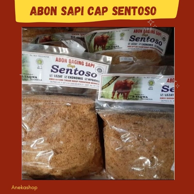 

abon sapi cap sentosa 250 gram