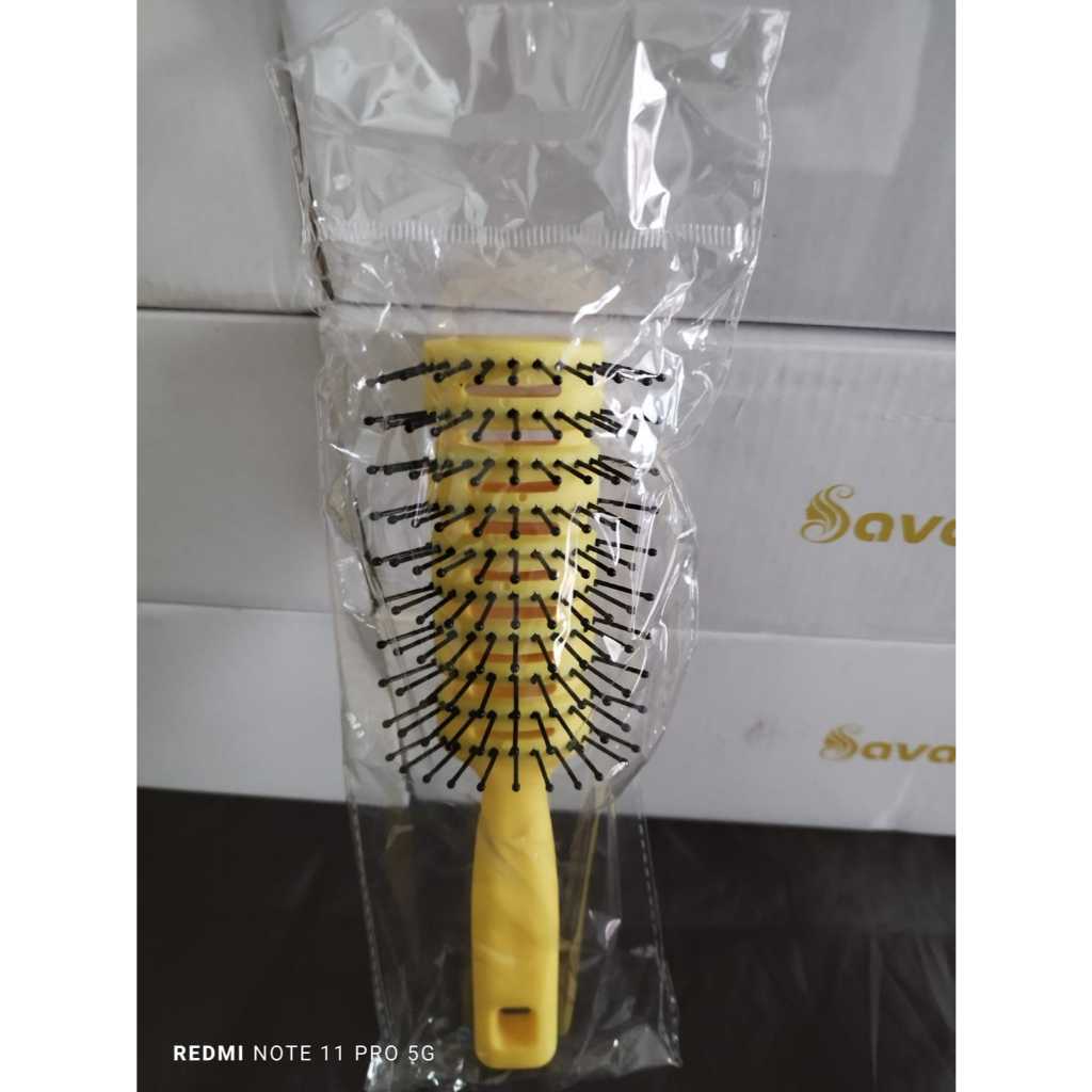 Ribs Comb Yellow Sisir Blow Rambut Sisir Setengah Blow Sisir Cakar Blow