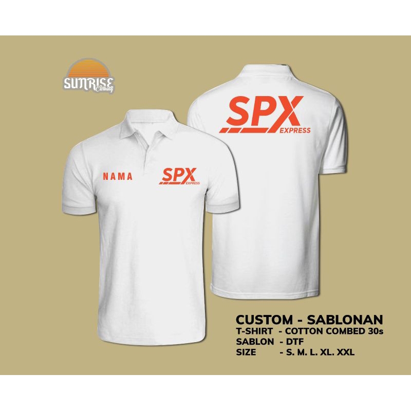 baju polo spx express murah keren pria wanita unisek