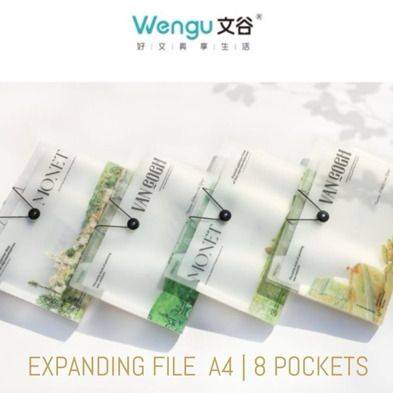 

EXPANDING FILE WENGU G0244-8 | MAP HARMONIKA UKURAN A4 | 8 POCKET