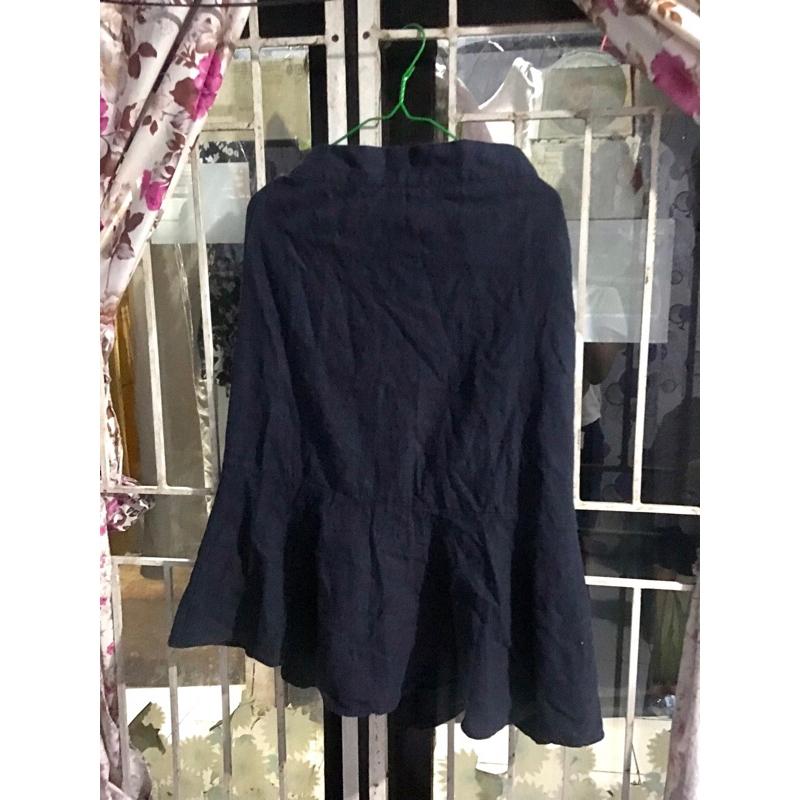 rok pendek hitam midi polos lucu