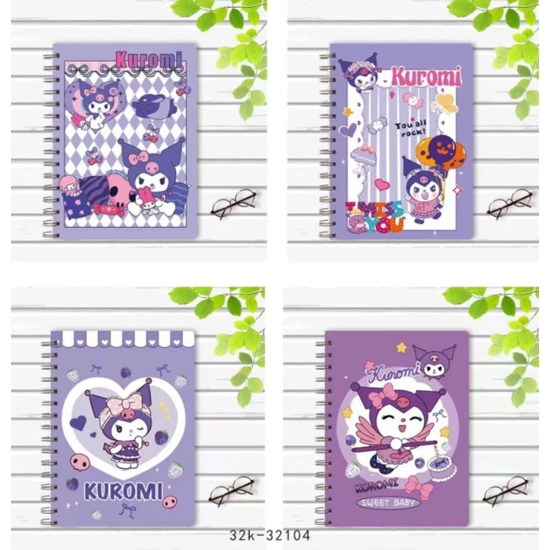 

Notebook Ring A5 isi 60 Lembar Sanrio Kuromi Cinnamoroll Melody / Buku Tulis Ring A5 / Buku Catatan Karakter Sanrio