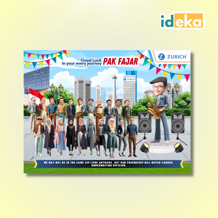 

Design Ideka Photo Poster Design Foto Karikatur Foto untuk Perpisahan Sekolah Naik Jabatan Pindah Tugas Pensiun Teman Resign Wisuda