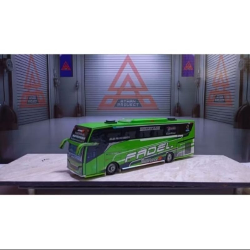 Miniatur Bus MAUDI JB5 MSM Asyrof Set Ban Mainan Basuri