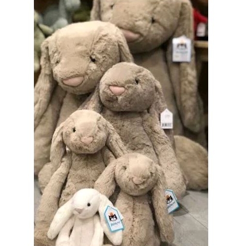 [Baca Deskripsi] Really Big Bunny Jellycat / Beige Bashful Bunny Jellycat Fulltag / Really Big Silve