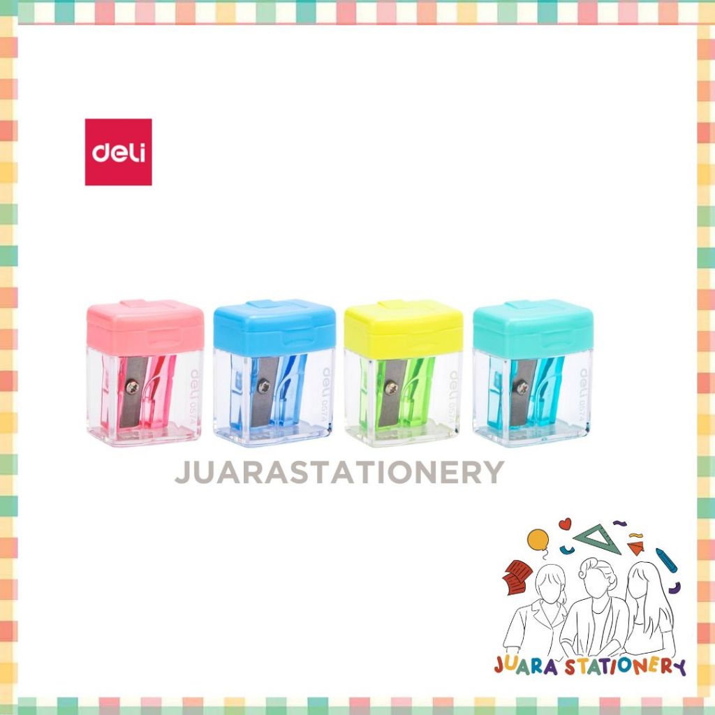 

Serutan Pensil Deli 0574 (3143) / Rautan Pensil Sliper Warna Pastel Rautan Estetik