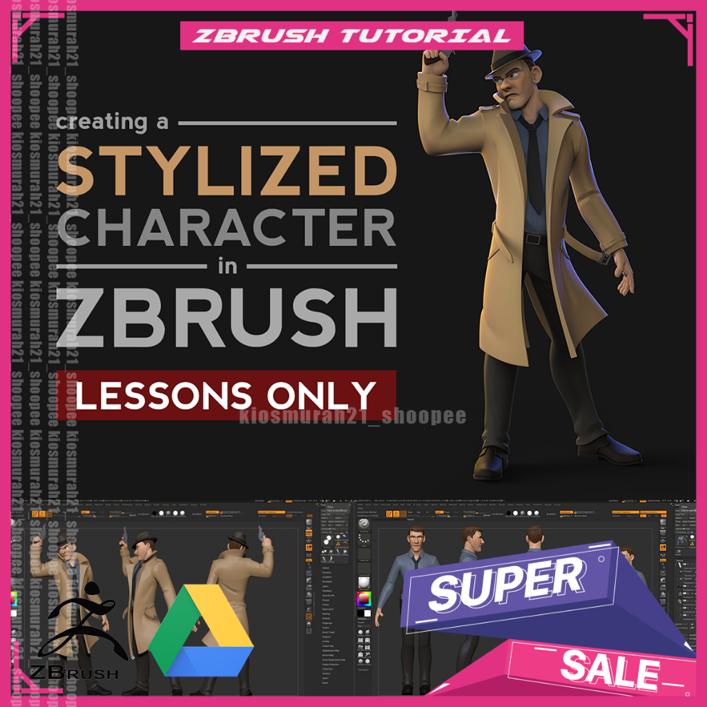 Zbrush - Cubebrush - Creating A Stylized Character In Zbrush Zbrush Pro Tutorial
