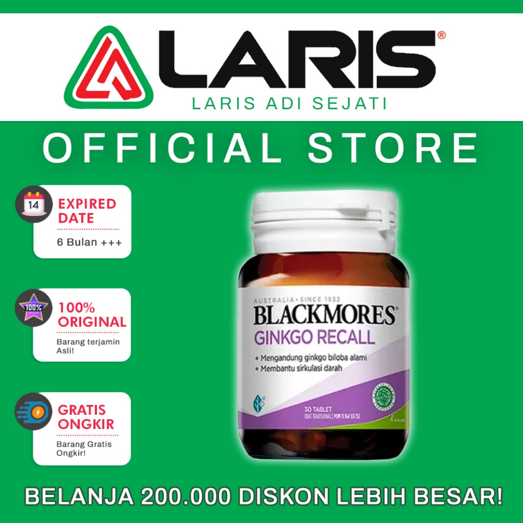 Blackmores Gingko Recall 30's (Exp.06/2027)