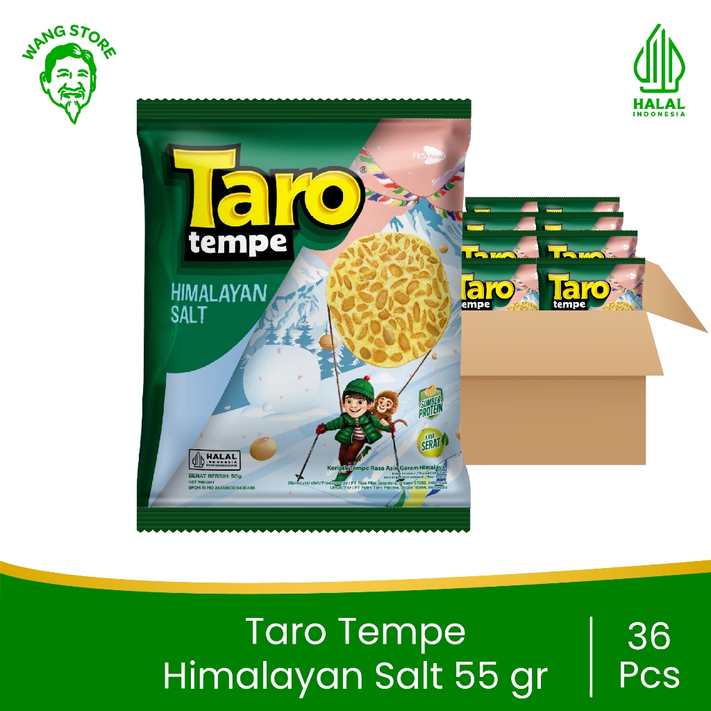 

Taro Tempe - Himalayan Salt - Family Pack - 1 Karton - 36 Pcs - 55gr