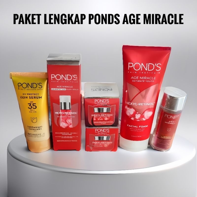 paket Skincare Ponds Age Miracle lengkap