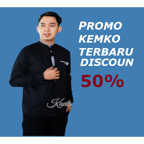 Baju Koko pria Dewasa Atasan Muslim Pria Dewasa Lengan Panjang Polos Putih - Kemko List Series