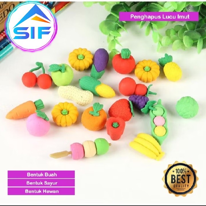 

Penghapus Pensil Lucu Dan Unik Penghapus Karakter Buah Sayur Dan Hewan Eraser Pencil Character Penghapus MIni Imut Cute