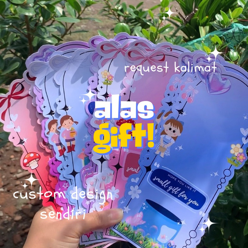 

Alas gift lucu aesthetic, alas gift flower dan snack, alas custom