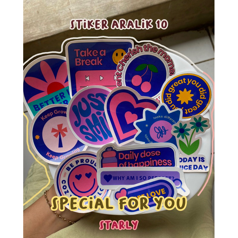 

STARLY - ARALIK 10 STIKER AESTETIC STIKER LUCU STIKER KAWAI STIKER HELM STIKER TUMBLR STIKER KOPER STIKER TEMPEL