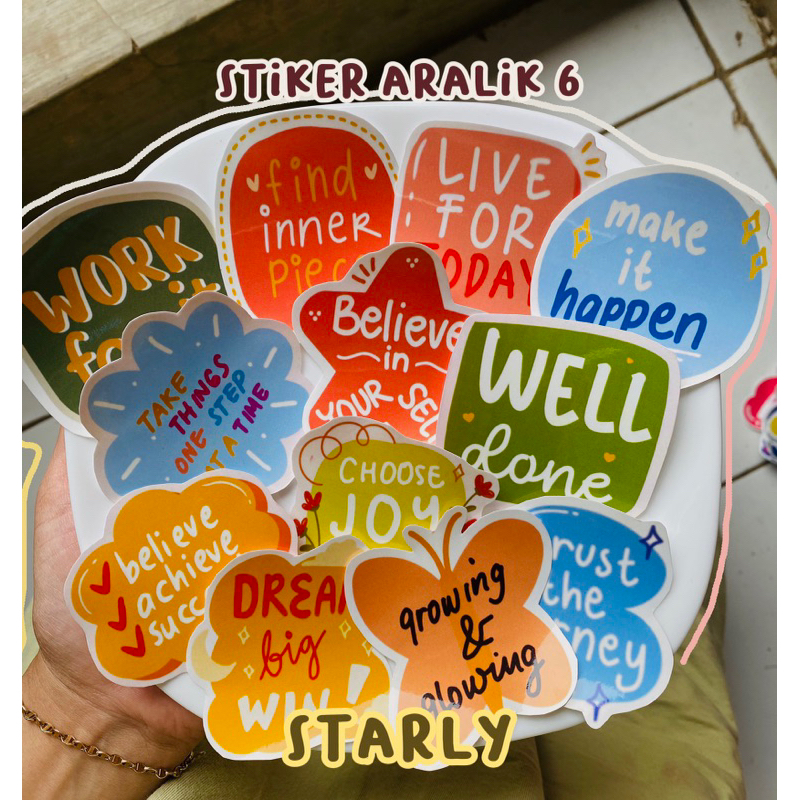 

STARLY - ARALIK 6 STIKER AESTETIC STIKER LUCU STIKER KAWAI STIKER HELM STIKER TUMBLR STIKER KOPER STIKER TEMPEL