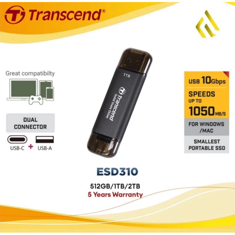 Transcend ESD310C 512GB SSD External Hardisk
