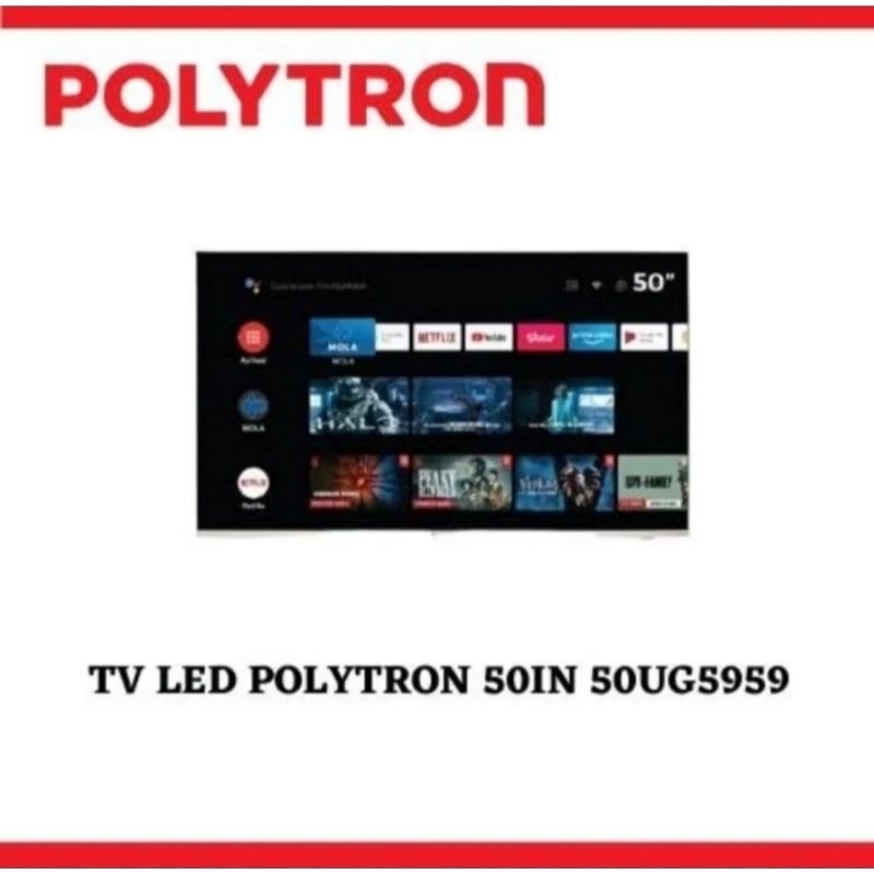 TV POLYTRON 50 INCH ANDROID TV GOOGLE TV 50UG5959