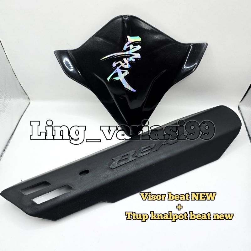 Visor Honda Beat 2016 - 2021 Visor New Honda BEAT FI ESP INJEKSI DELUXE SET LEM 3M PEREKAT PLUG AND 