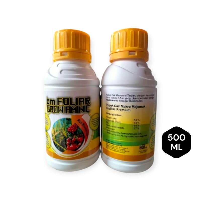 bm FOLIAR GROW AMINIC 500ml - Pupuk cair Makro Majemuk Kualitas Premium dari behn meyer