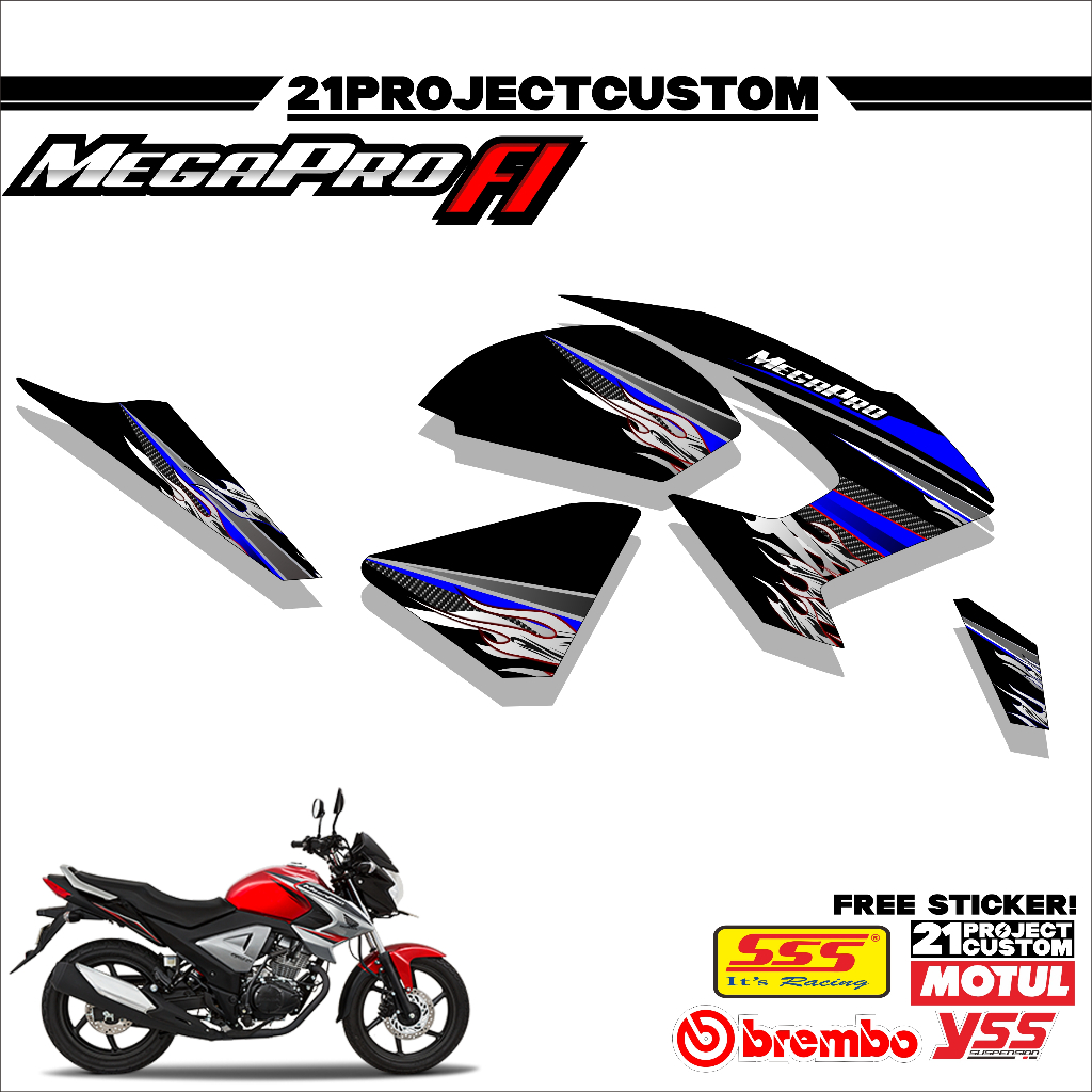 02 STICKER STRIPPING HONDA MEGAPRO FI - STRIPPING MEGAPRO FI