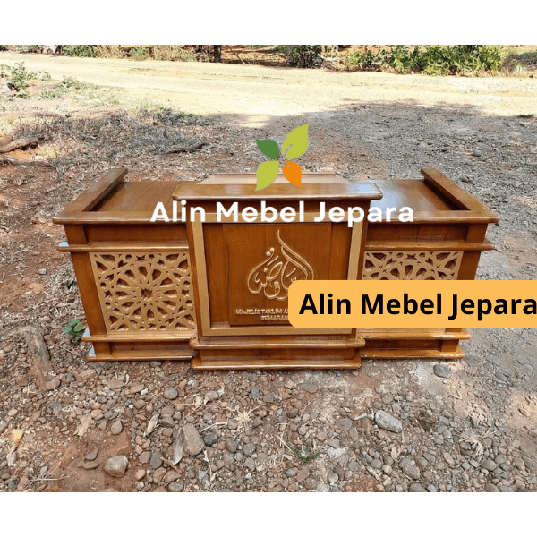 Meja majelis, Mimbar Lesehan, mimbar masjid, mimbar pengajian minimalis Pengajian jati jepara