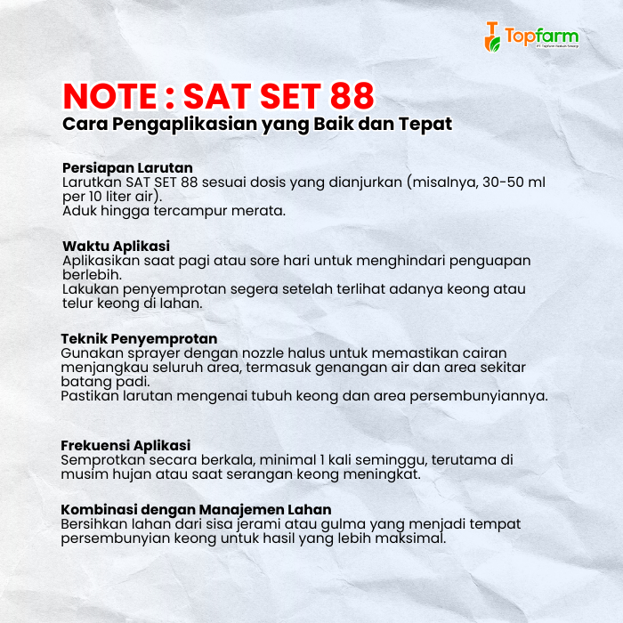 RB Pestisida Topfarm / Racun Keong Sawah Super Ampuh / Racun Keong Sawah / Racun Keong Pada Tanaman