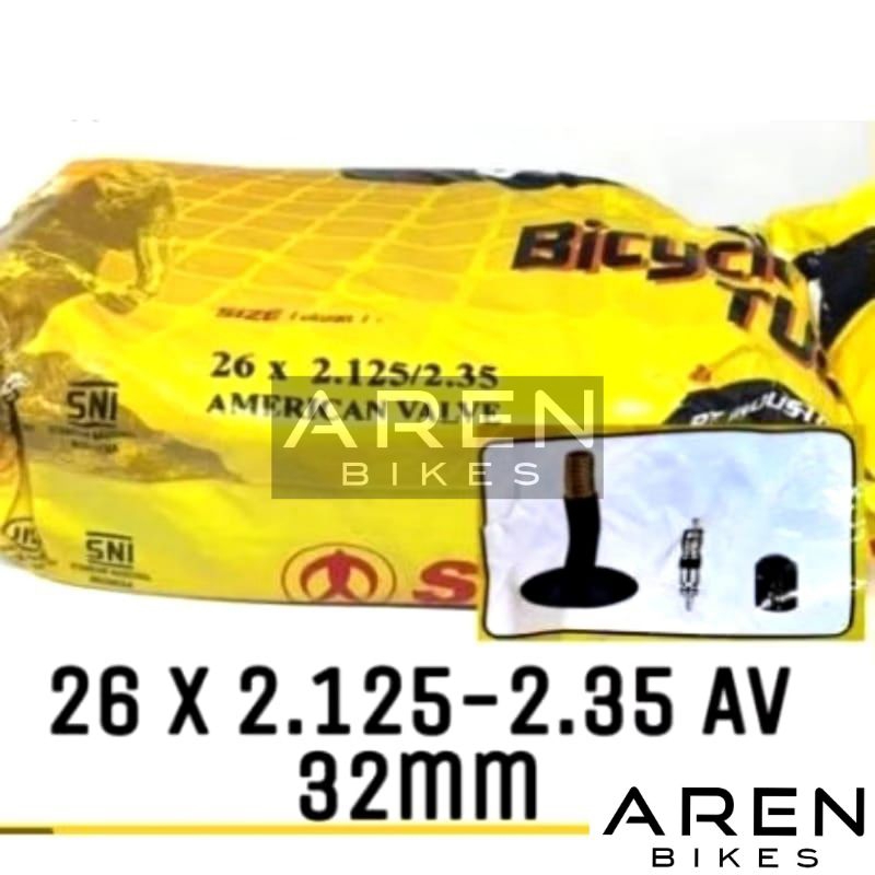BAN DALAM SEPEDA 26 26x2.125/2.35 AV 32MM SWALLOW 26 x 2.125 2.25 2.20 2.30 2.35 26x2.125 26x2.30 26
