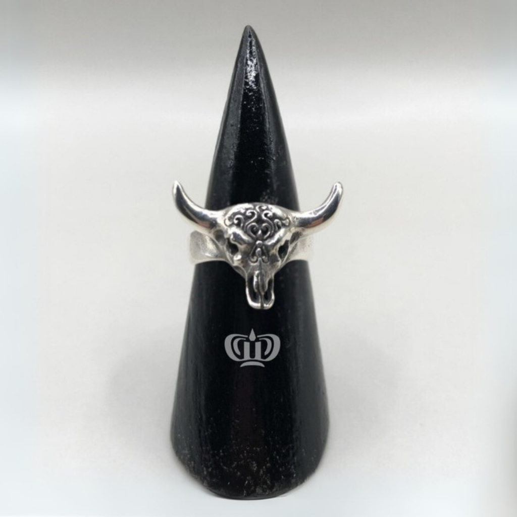 Dewi Souvenir Silver | Cincin Tengkorak Kepala Kerbau Perak Bali 925