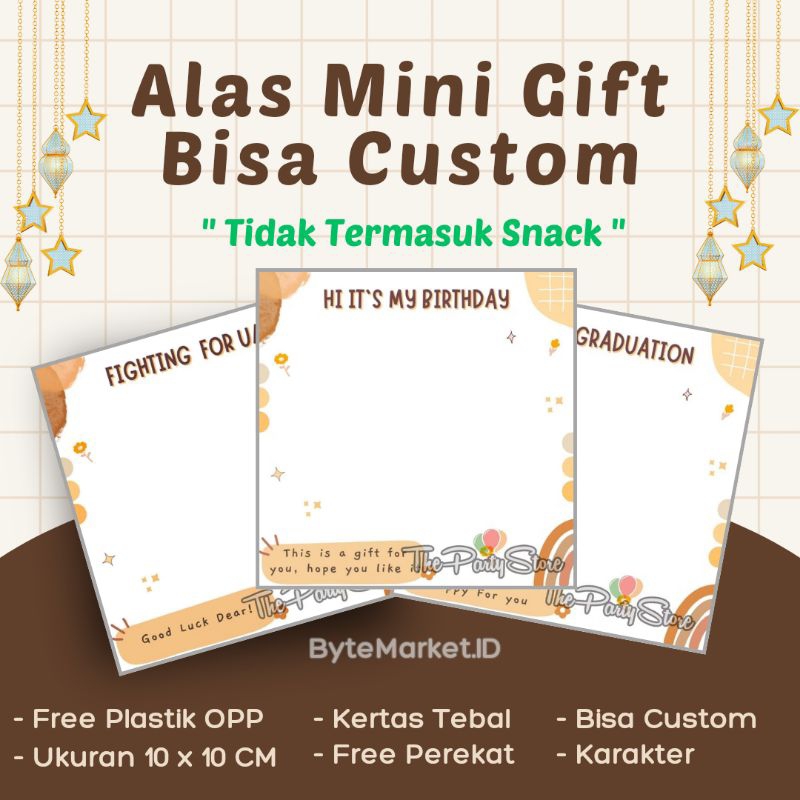

Alas Kertas Mini Gift Snack | Momo Aeshetic Vintage
