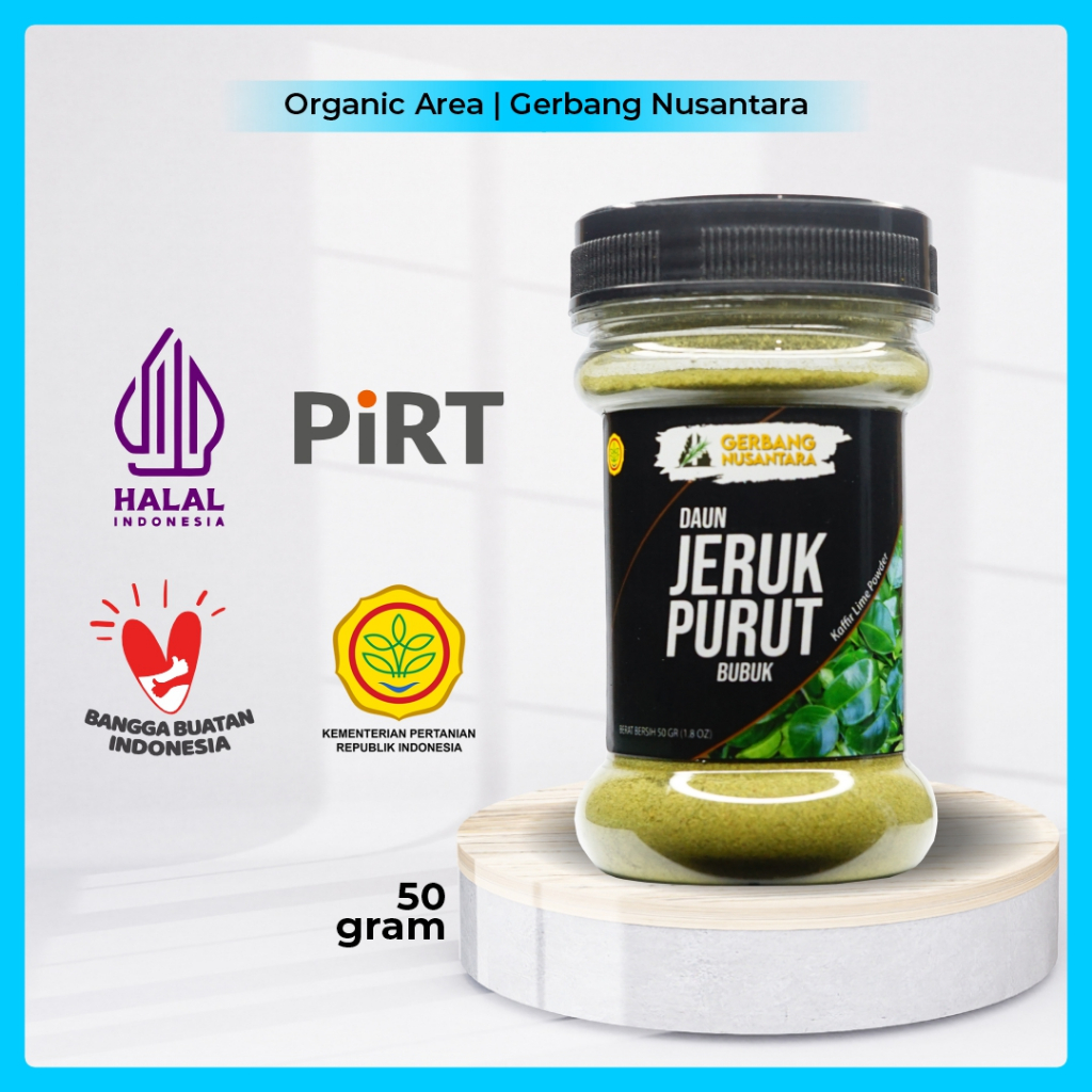 

Gerbang Nusantara - Daun Jeruk Bubuk Bumbu Masak Dapur Rempah 50gr
