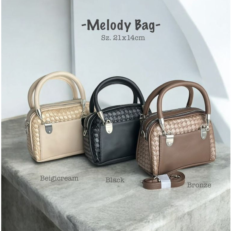 Grosir Tas Wanita Melod Slingbag Shoulderbag Premium - Tas Wanita Kekinian - Tas Wanita Branded