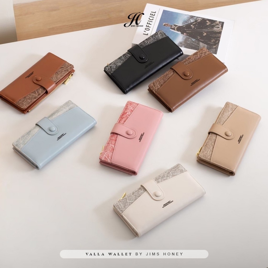 JIMS HONEY VALLA WALLET Dompet Kecil Lipat Wanita Cewek Fashion Jimshoney Casual Terbaru